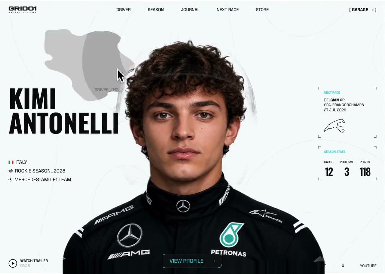 Site de atleta